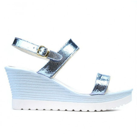 Sandali donna 5031 blu argento