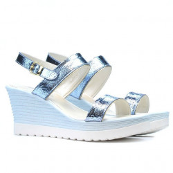 Sandali donna 5031 blu argento