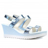 Sandali donna 5031 blu argento