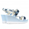 Sandali donna 5031 blu argento