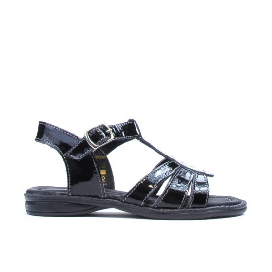 Sandali bambini piccoli 53c vernice nera