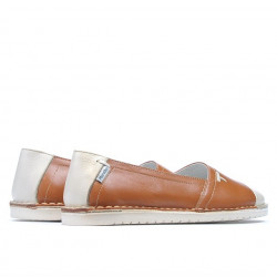Ballerine donna 7003 marrone combinato