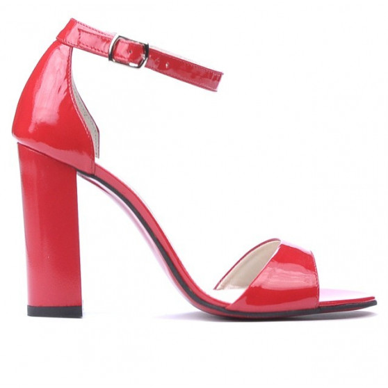 Sandali donna 1259 vernice rossa