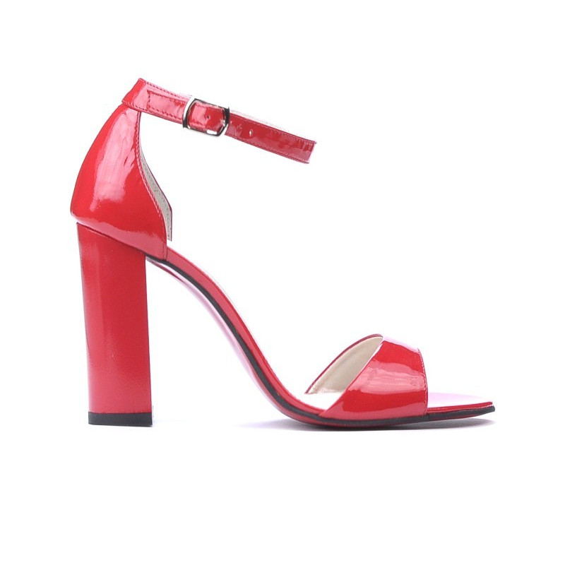 Sandali donna 1259 vernice rossa
