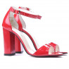 Sandali donna 1259 vernice rossa