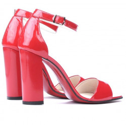 Sandali donna 1259 vernice rossa