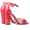 Sandali donna 1259 vernice rossa