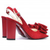 Sandali donna 1256 rosso camoscio
