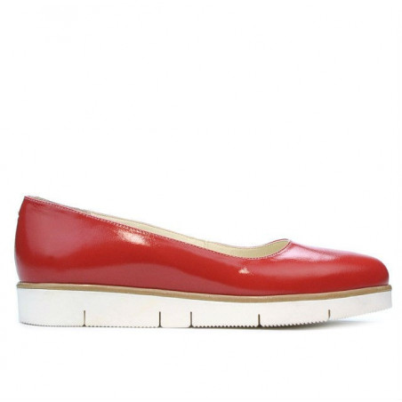 Scarpe casual donna 677 vernice rossa