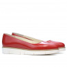 Scarpe casual donna 677 vernice rossa