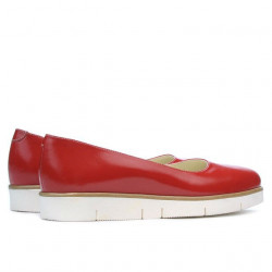Scarpe casual donna 677 vernice rossa