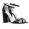 Sandali donna 1259 vernice indaco