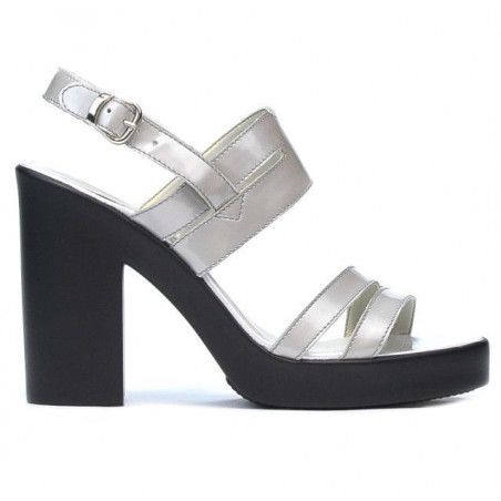 Sandali donna 5027 vernice argento
