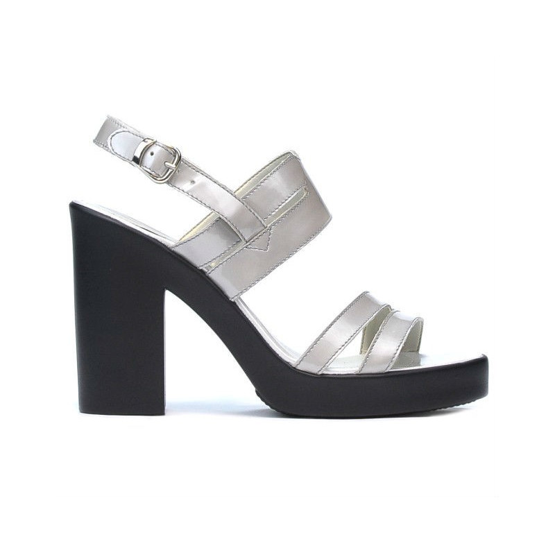 Sandali donna 5027 vernice argento