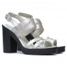 Sandali donna 5027 vernice argento