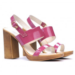 Sandali donna 5028 vernice fucsia