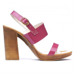 Sandali donna 5028 vernice fucsia