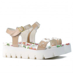 Sandali donna 5034 vernice nude