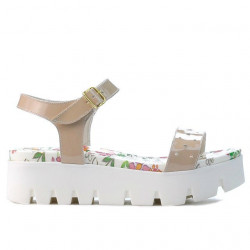 Sandali donna 5034 vernice nude