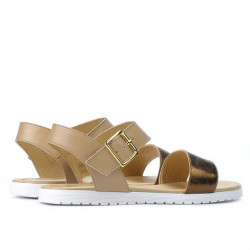 Sandali donna 5036 rame+beige