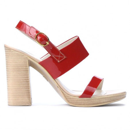 Sandali donna 5028 vernice rossa