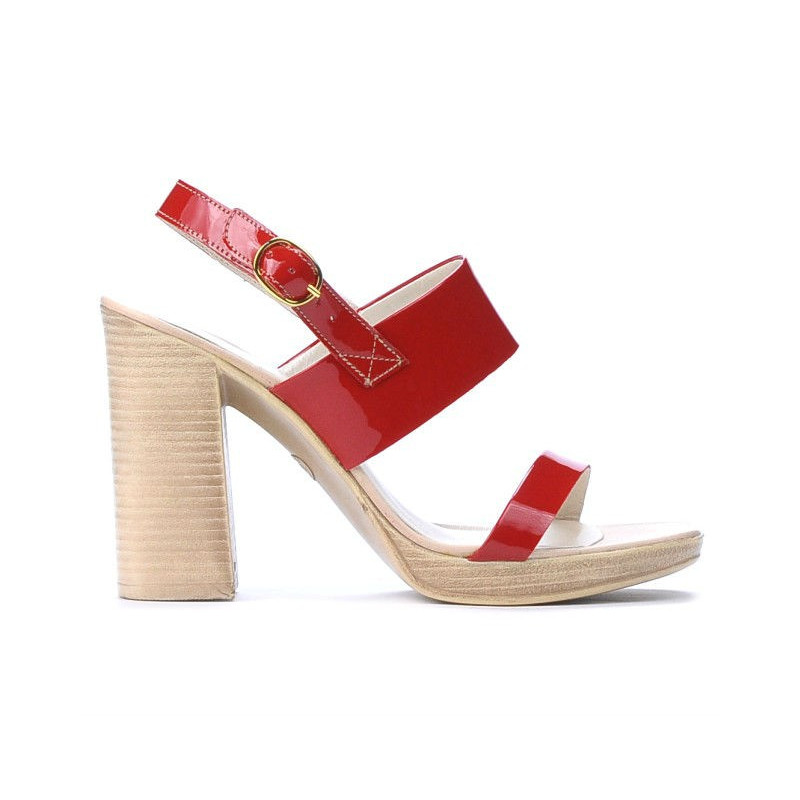 Sandali donna 5028 vernice rossa