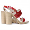 Sandali donna 5028 vernice rossa