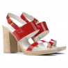 Sandali donna 5028 vernice rossa