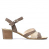 Sandali donna 5024 sabbia velour combinato