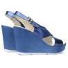 Sandali donna 5025 indaco perlato
