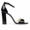Sandali donna 1259 vernice nero+viola (camaleonte)