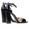 Sandali donna 1259 vernice nero+viola (camaleonte)