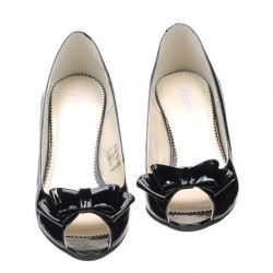 Sandali donna 1255 vernice nera