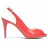Sandali donna 1250 vernice rosso corallo