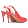 Sandali donna 1250 vernice rosso corallo