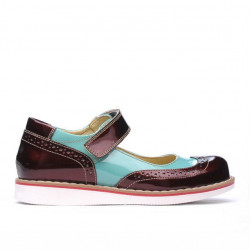 Scarpe bambini 153 vernice borbo combinata 01