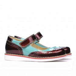 Scarpe bambini 153 vernice borbo combinata 01