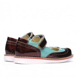 Scarpe bambini 153 vernice borbo combinata 01