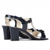 Sandali donna 1257 lacca indaco