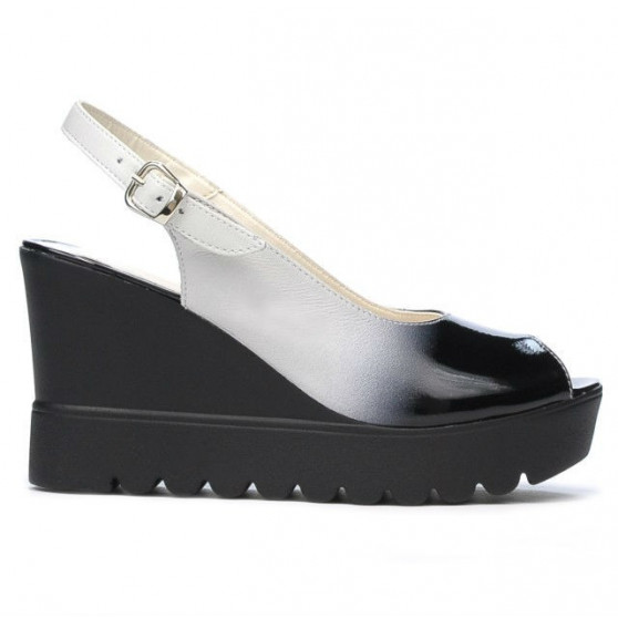 Sandali donna 5026 nero+bianco