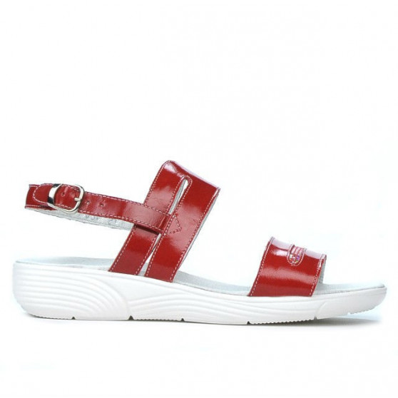 Sandali donna 5035 vernice rossa