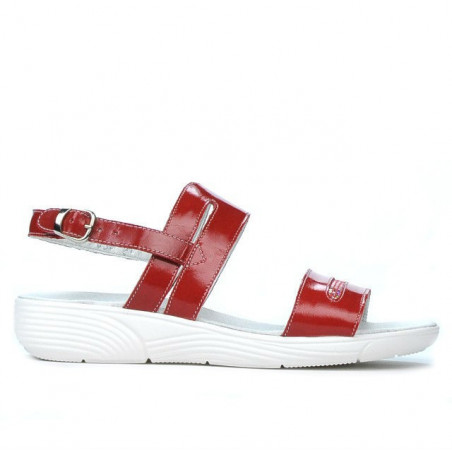 Sandali donna 5035 vernice rossa
