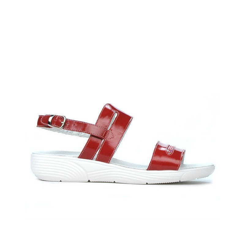 Sandali donna 5035 vernice rossa