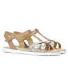 Sandali donna 5038 argento combinato