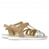 Sandali donna 5038 argento combinato