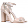 Sandali donna 1259 vernice beige perlato