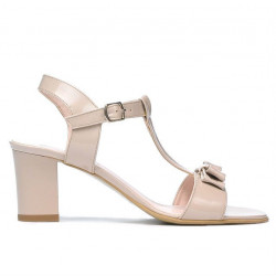 Sandali donna 1257 vernice avorio
