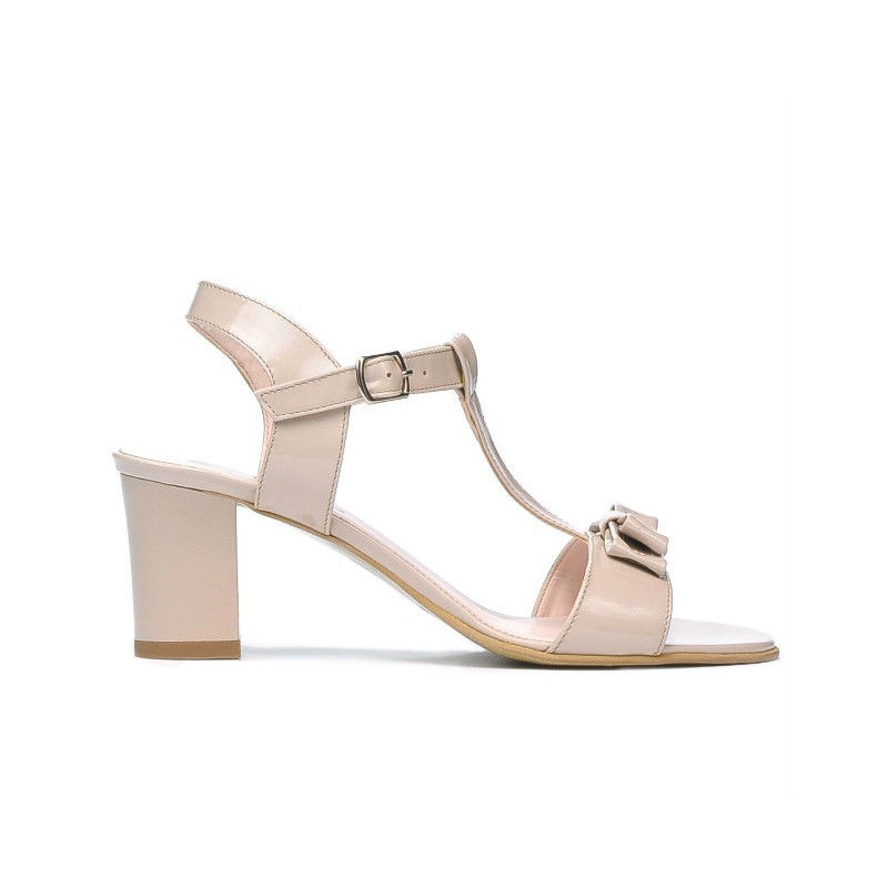 Sandali donna 1257 vernice avorio
