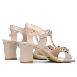 Sandali donna 1257 vernice avorio