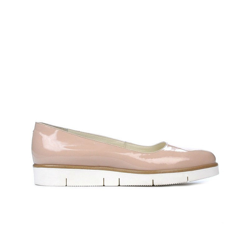 Scarpe casual donna 677 vernice nude